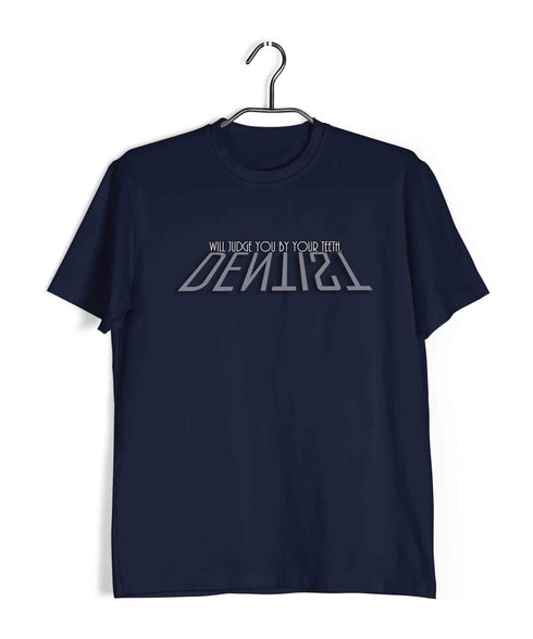 Dentist Medicine Dentist Teeth Judging Custom Printed Graphic Design T-Shirt for Men
